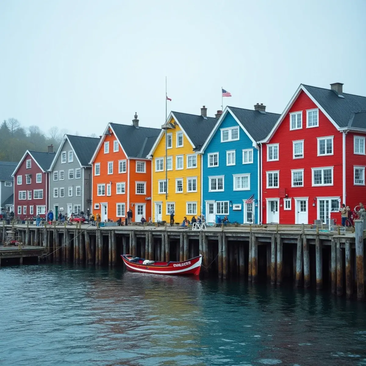 Flights to Newfoundland and Labrador: Newfoundland St. John's colorful row houses above the harbor