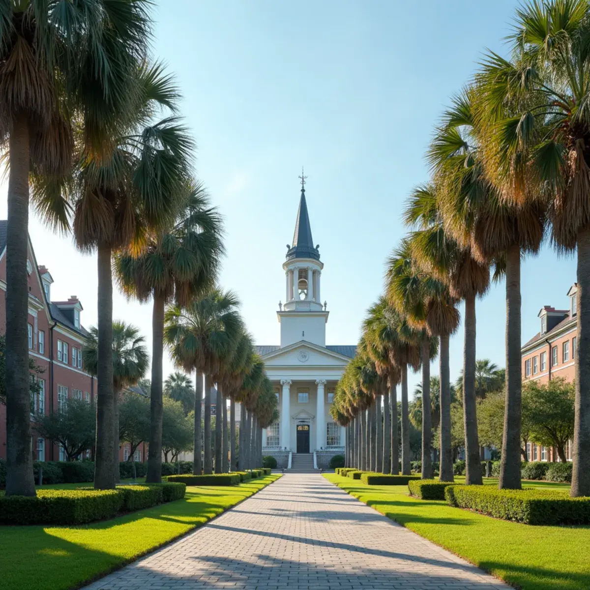 Flights to South Carolina: South Carolina Charleston Battery mansions and palmettos